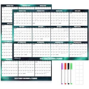 Apricity 2026 12 Month Wall Calendar Reversible Horizontal/Vertical‎ 24" x 36"